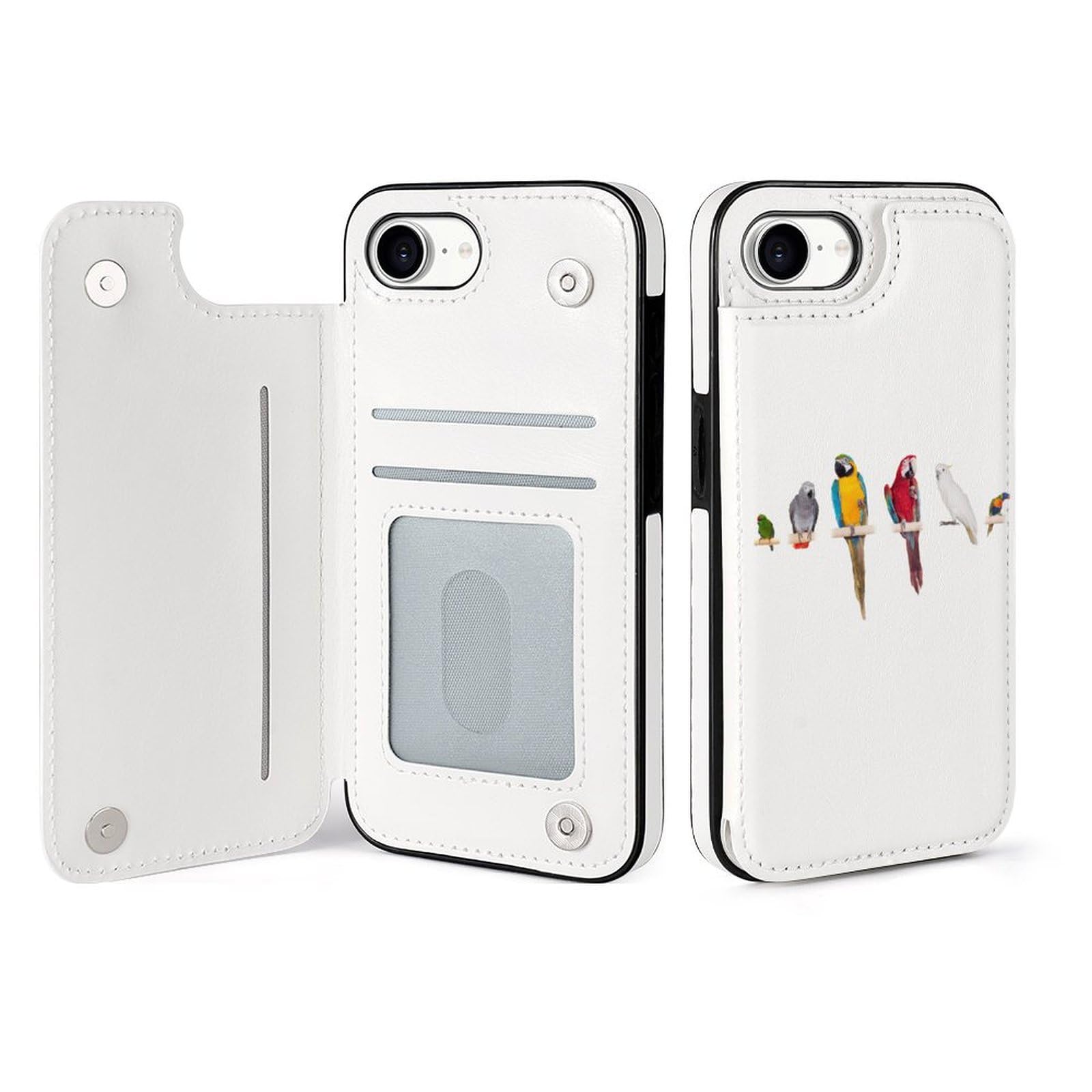 Amazon.co.jp: iPhone16e 用 ケース 手帳型 インコ オウム 鳥